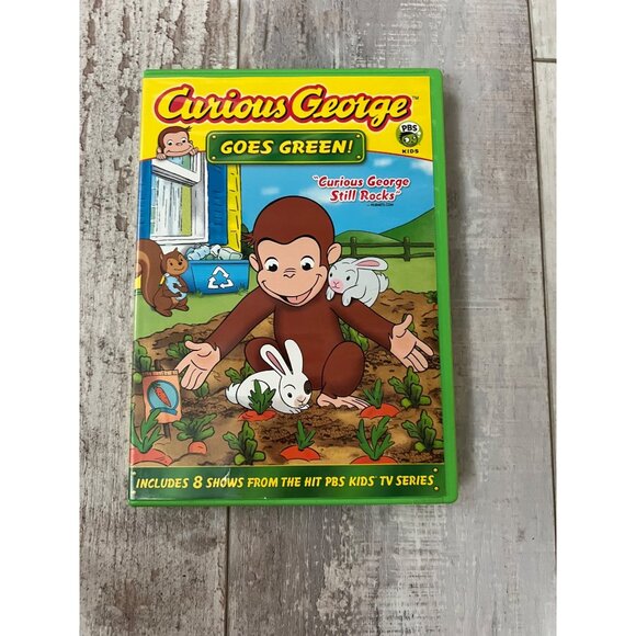 Universal Studios Other - Curious George Goes Green DVD - 8 Episodes PBS Kids TV Show Series